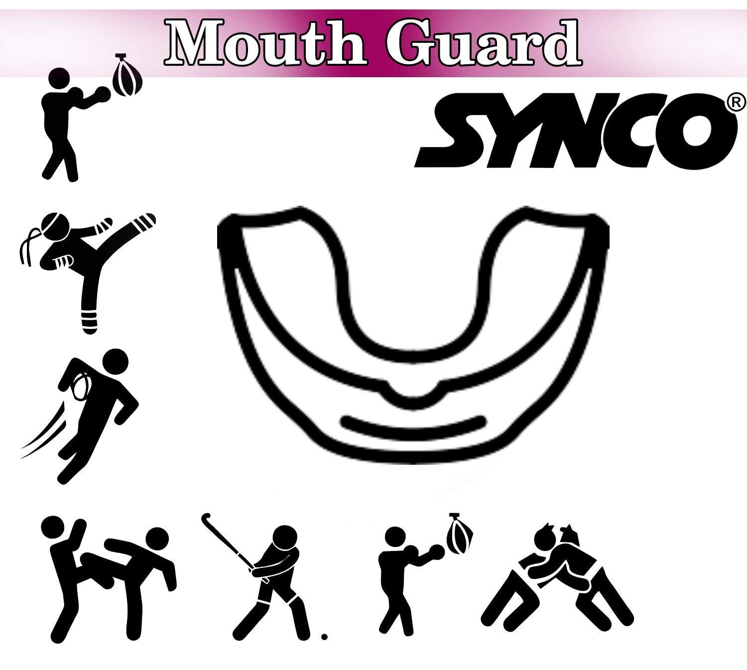 Synco Flavoured Mouth Guard/Gum Shield - for Boxing, MMA, Rugby, Muay Thai, Hockey, <br>Judo, Karate Martial Arts and <br>All Contact Sports| <br>1 Pc (Yellow) - 3
