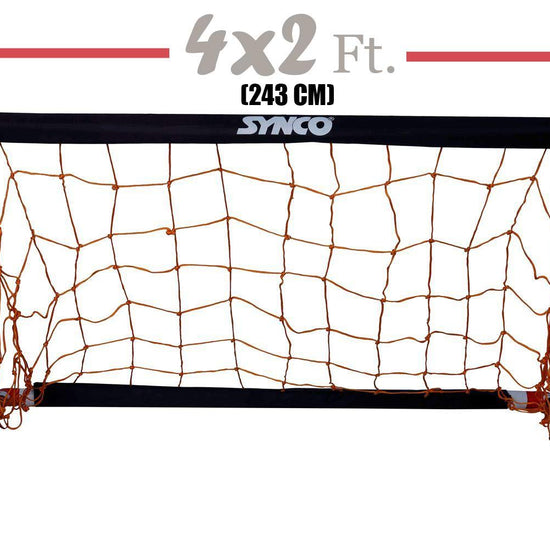 SYNCO Portable Easy-Setup- <br>Soccer/Football Goal - 4 x 2 <br>Feet/for Kids and Junior - 2