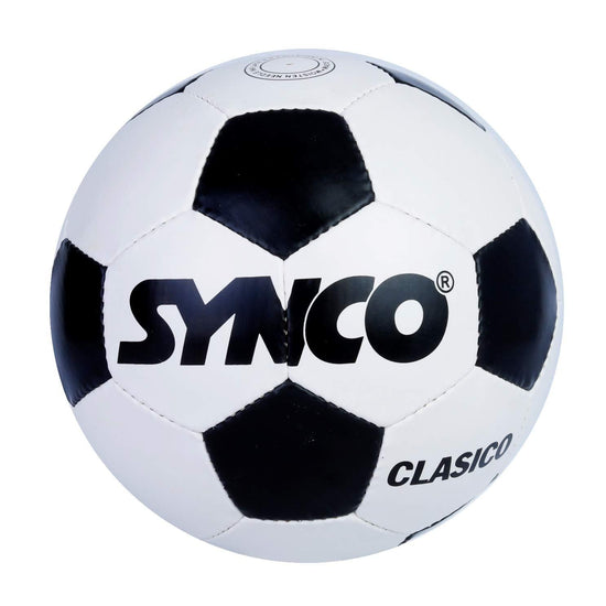 SYNCO World Cup Clasico <br>Rubber Football/Soccer Ball <br>Size-5 White/Black - 1