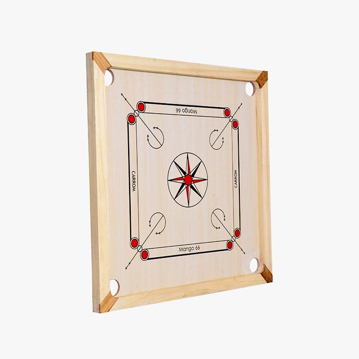 Synco Mango66 carrom board with striker, coins set and powder - 3