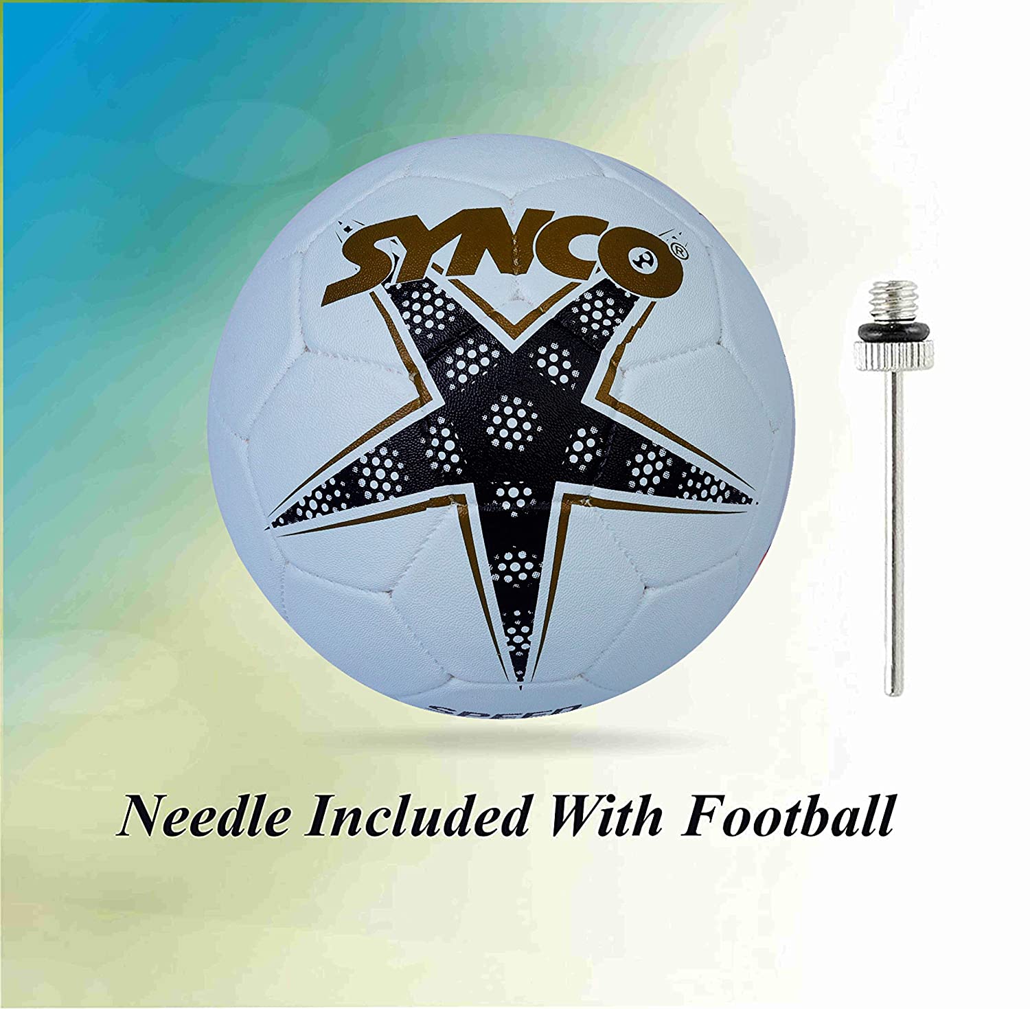 SYNCO World Cup Speed Plain Moulded Football/Soccer Ball <br>Size-5 White - 4