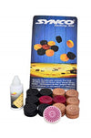 Synco Carrom Coins with Striker and Powder Blister Set - 2