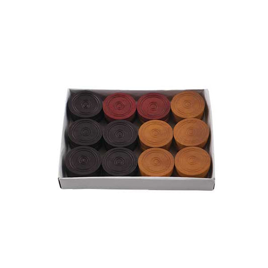 Synco Delux Carrom Coins Wooden 24 Coins - 1