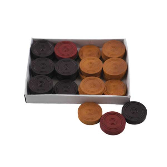 Synco Delux Carrom Coins Wooden 24 Coins - 4