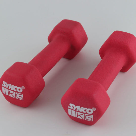 Synco Red Dumbbell Pair ( 2 x 1 KG) - 1