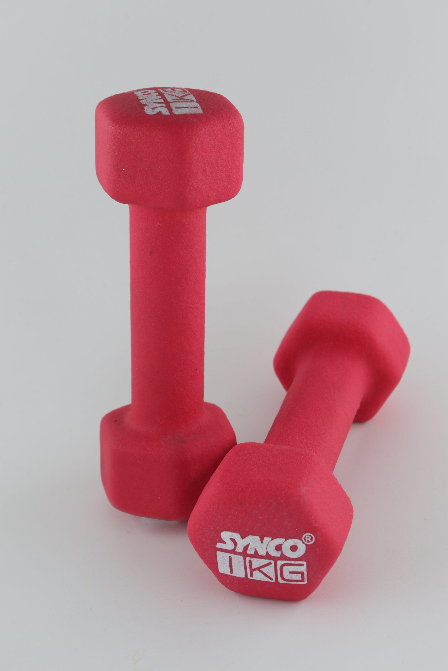 Synco Red Dumbbell Pair ( 2 x 1 KG) - 4
