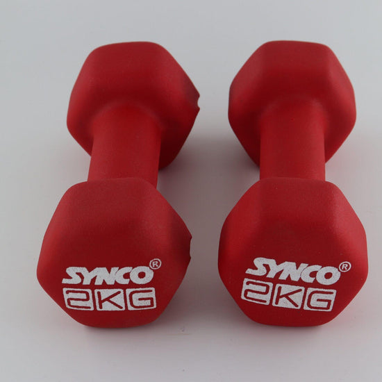 Synco Red Dumbbell Pair (2 x 2 KG) - 1
