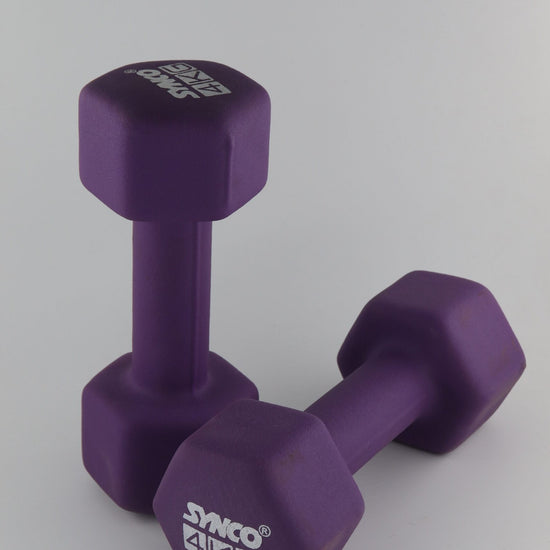 Synco Purple Dumbbell Pair (2 x 4 KG) - 4