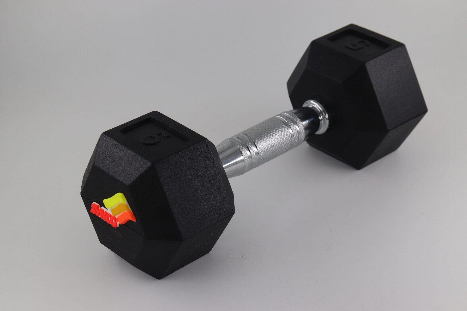 Synco Rubber Coated dumbbell Pair (2 x 5 KG) - 4
