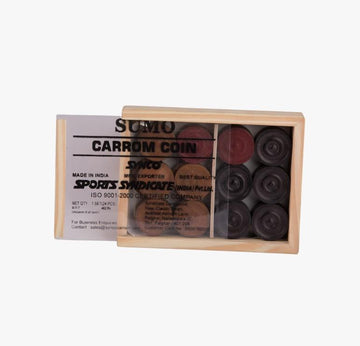 Synco Sumo carrom coins with special wood box - 1